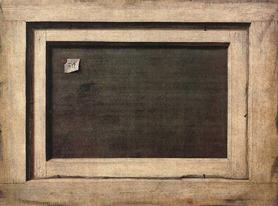 Reverse of a Framed Painting